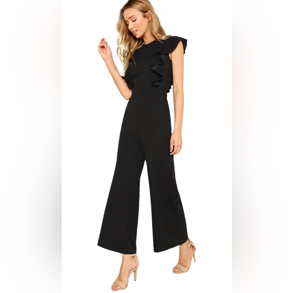 High Waist Jumpsuit in Black 🖤